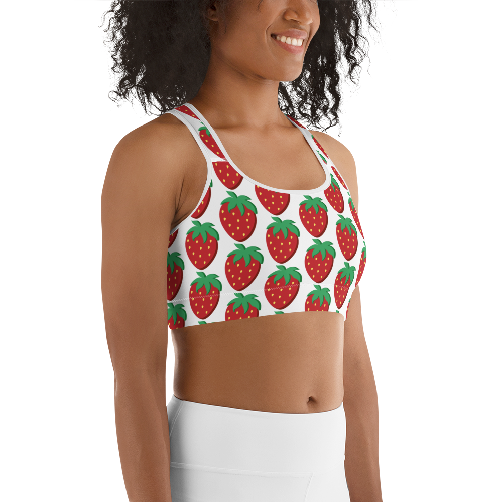 Sugarpak Strawberries Sports bra