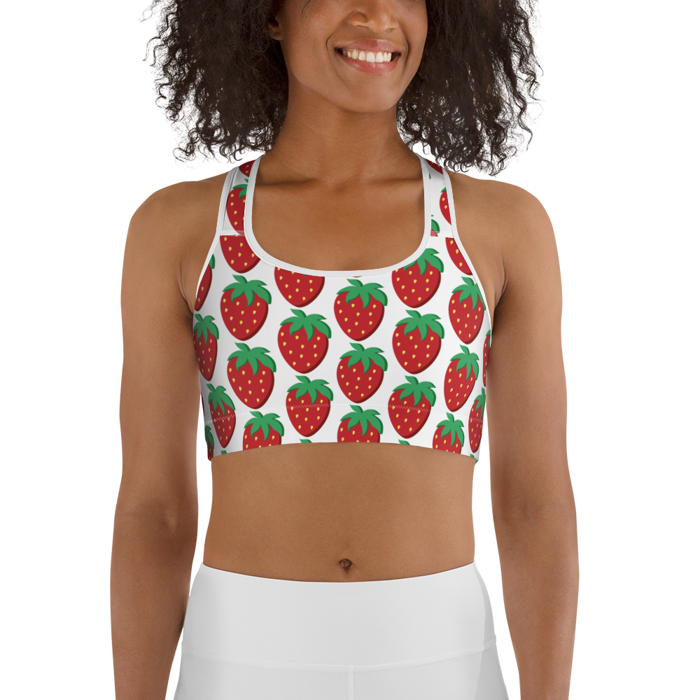 Sugarpak Strawberries Sports bra